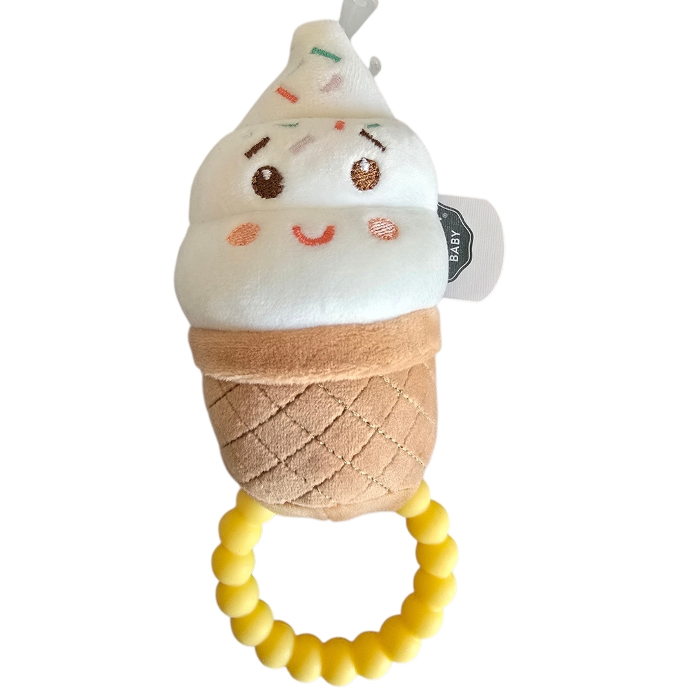 Mary Meyer Sprinkly Ice Cream Baby Plush Stuffed Toy Teether Rattle